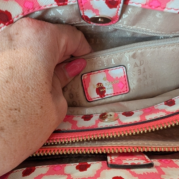 Kate Spade Pink and White Purse - Picture 13 of 15
